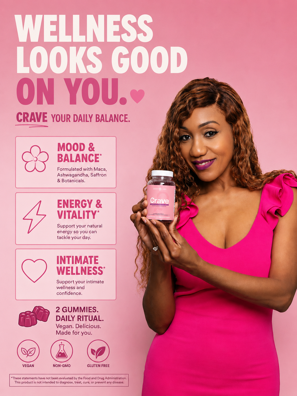 Crave – Women’s Wellness Gummies for Mood, Energy, and Intimate Wellness